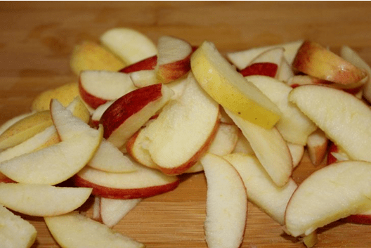 Reduce the calorie content with apples